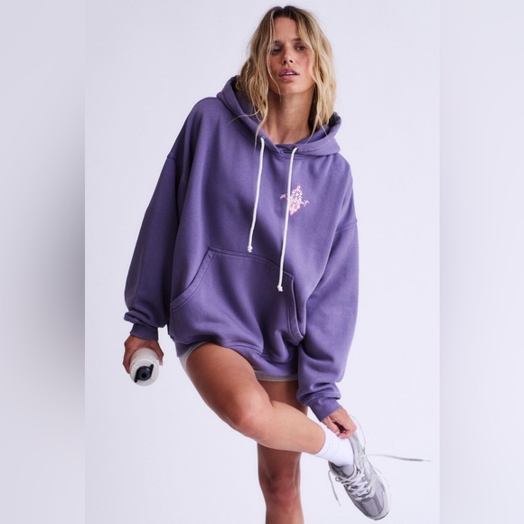 FP Movement by Free People Tops - FP MOVEMENT Final Call Hoodie Graphite Lavender Purple Pink Medium NWT